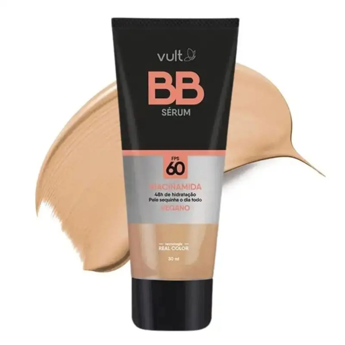 BASE SERUM FACIAL BB COM NIACINAMIDA COR V210 VULT FPS 60 BOTICARIO 30ML